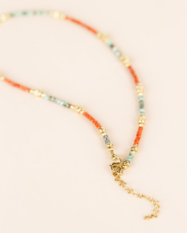 Muja Juma Collier Red Jasper and mixed gemstones