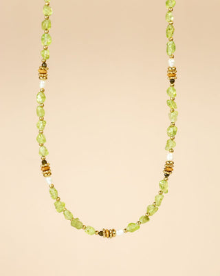 Kaufen peridoot Muja Juma Collier rustic beads
