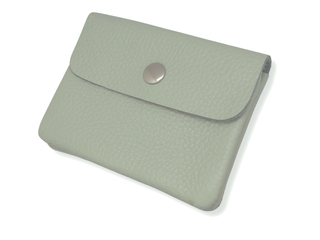 Kopen licht-pistache Bijoutheek Portemonnee Leer Italiaans