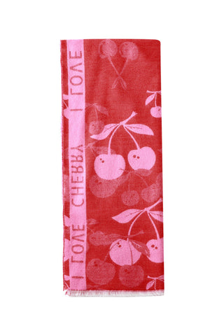 Bijoutheek Sjaal (Fashion) I Love Cherry