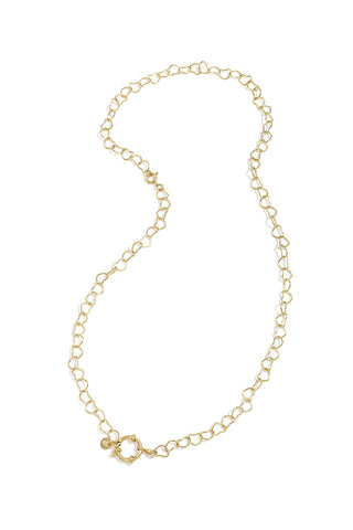 Bijoutheek Collier Armband 2-in-1 Hart Schakels