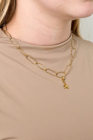 Bijoutheek Collier Schakels Geometrisch Bewerkt