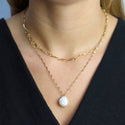 Camps & Camps Double Chain Necklace With Pearl 3S018_PE