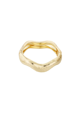 Bijoutheek Armband (Sieraad) Bangle Wave Gehamerd