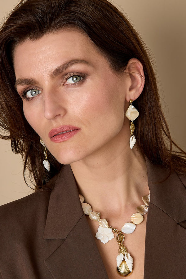 Bijoutheek Oorknoppen Zomer Schelpen