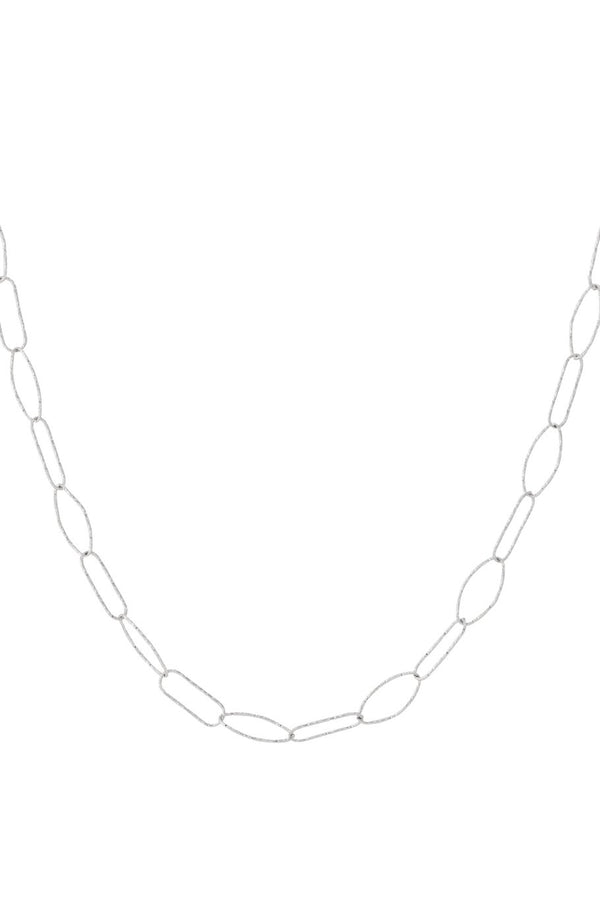 Bijoutheek Collier Schakels Geometrisch Bewerkt