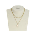 Camps & Camps Double Chain Necklace With Pearl 3S018_PE