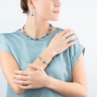 Coeur de Lion Geocube Ohrring Iconic Nature Chain Dopamin