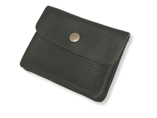 Kopen donker-groen Bijoutheek Portemonnee Leer Italiaans