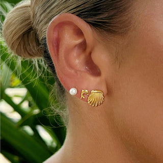 Bijoutheek Oorknoppen Summer Vibe Oester Schelp