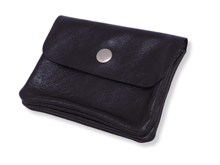 Kopen metallic-zwart Bijoutheek Portemonnee Leer Italiaans