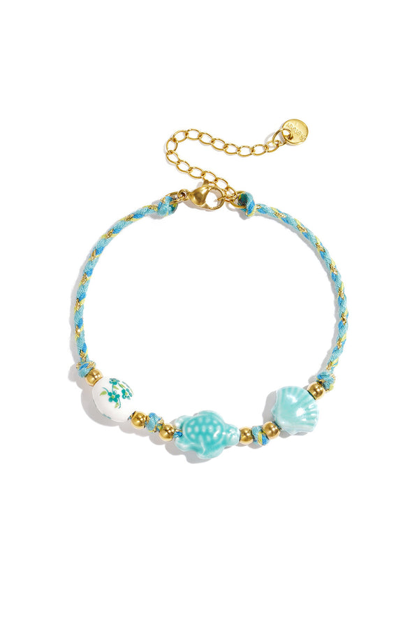 Bijoutheek Armband (Sieraad) Summer Vibe Touw Kralen Schildpad