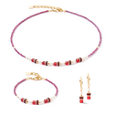 Coeur de Lion Sparkling Princess necklace gold-red