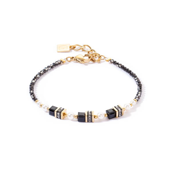 Coeur de Lion Sparkling Princess bracelet gold-black