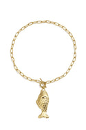 Bijoutheek Collier Voorsluiting Vis Plat