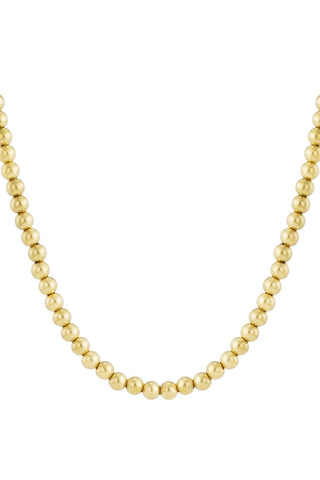 Bijoutheek Collier Ballen 10mm Hol Lichtgewicht