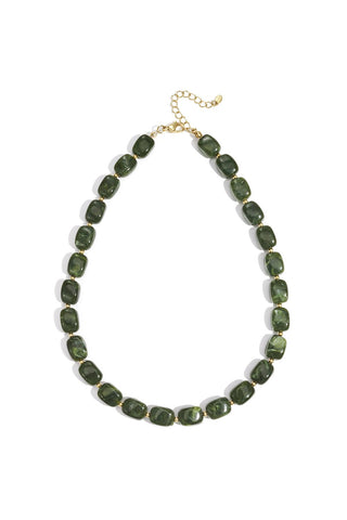 Kopen army-green Bijoutheek Collier Kralen Rechthoekig