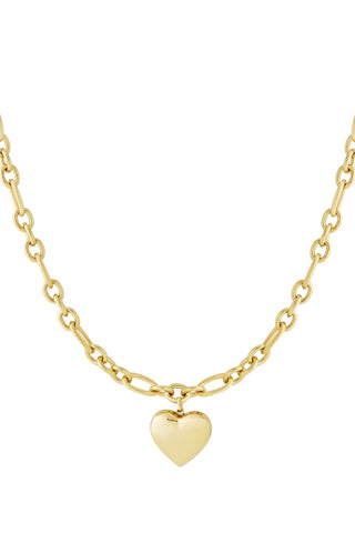 Bijoutheek Collier Dik Hart Schakel