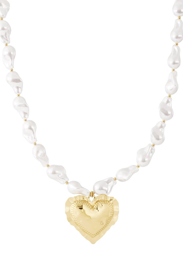 Bijoutheek Collier Pearl Love Hart