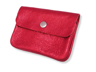 Kopen metallic-rood Bijoutheek Portemonnee Leer Italiaans