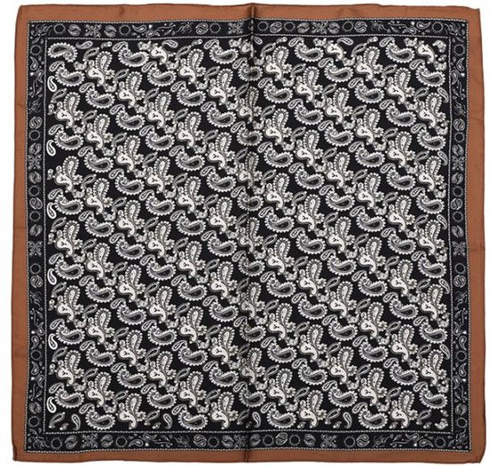 Bijoutheek Sjaal (Fashion) Vierkant Zijdezacht Paisley Zon