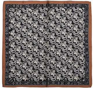 Kopen black Bijoutheek Sjaal (Fashion) Vierkant Zijdezacht Paisley Zon