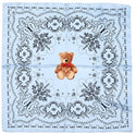 Bijoutheek Sjaal (Fashion) Vierkant Zijdezacht Teddybeer