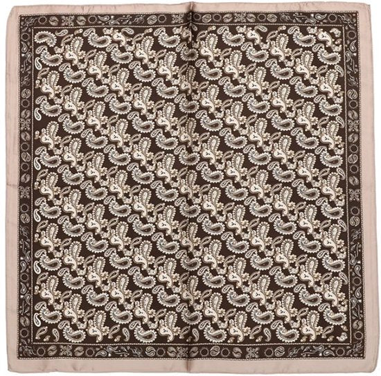 Bijoutheek Sjaal (Fashion) Vierkant Zijdezacht Paisley Zon