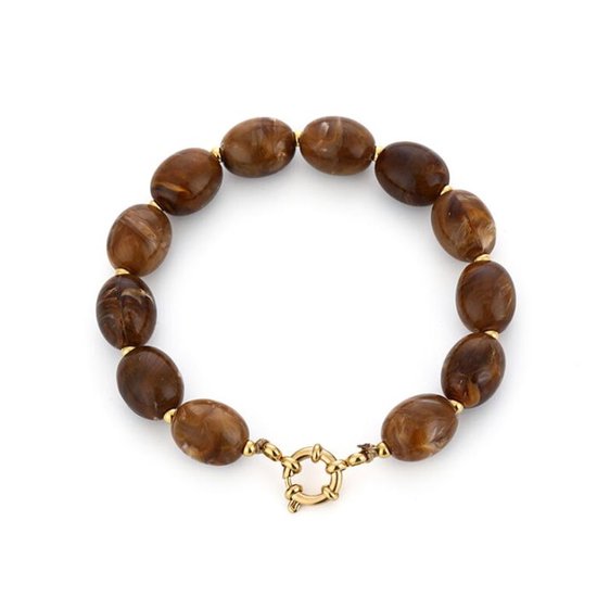 Bijoutheek Armband (Sieraad) Kralen Ovaal