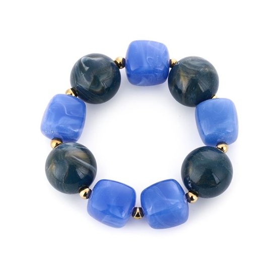 Bijoutheek Armband (Sieraad) Kralen Grof Elastisch