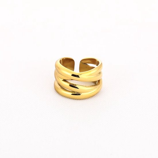 Bijoutheek Ring (Sieraad) Overlappend Bold