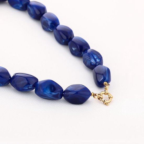 Bijoutheek Collier Kralen Geslepen Kralen