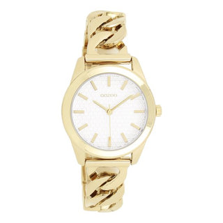 Kopen goud-wit OOZOO Dames Horloge met petit schakelarmband (32mm)