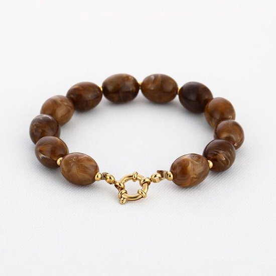 Bijoutheek Armband (Sieraad) Kralen Ovaal