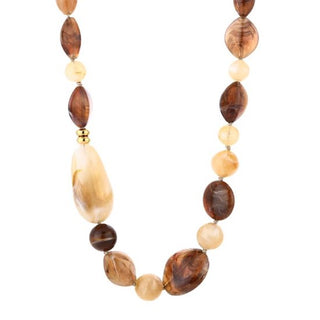 Bijoutheek Collier Kralen Grof Elastisch