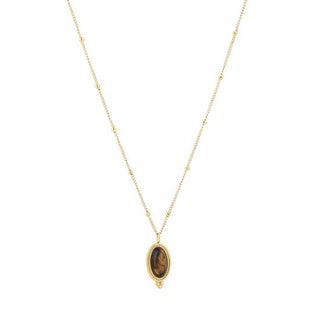 Kopen tiger-eye Bijoutheek Collier Tribal Dots