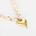Bijoutheek Collier Bandana Stof Hart