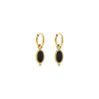 Kopen black Bijoutheek Oorhangers Tribal Dots