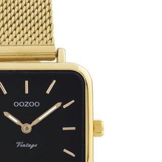 OOZOO Vintage series - goudkleurige horloge met goudkleurige metalen mesh armband - C20264 (26mm)