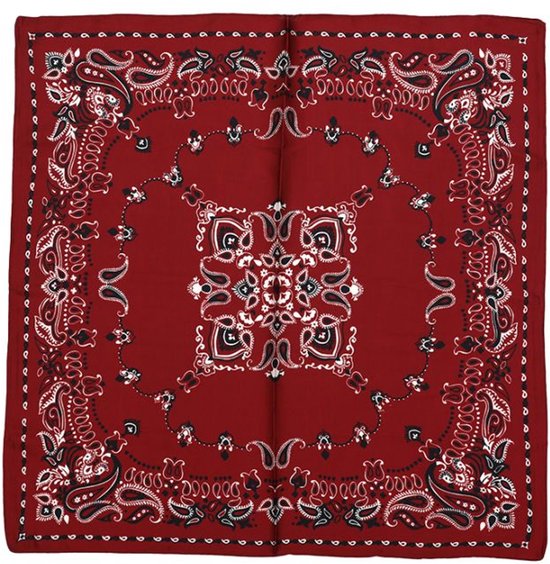 Bijoutheek Sjaal (Fashion) Vierkant Zijdezacht Paisley Rand