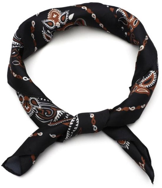 Bijoutheek Sjaal (Fashion) Vierkant Zijdezacht Paisley Rand