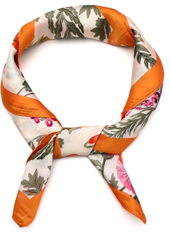 Bijoutheek Sjaal (Fashion) Vierkant Zijdezacht Veldbloemen