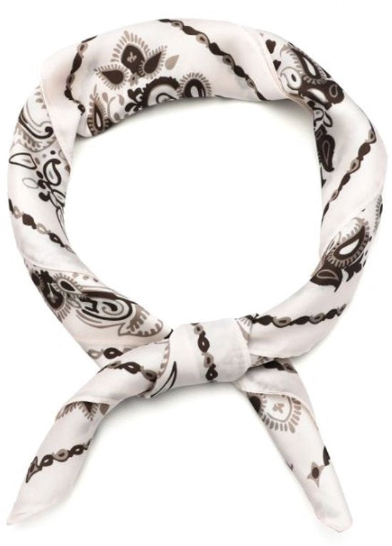 Bijoutheek Sjaal (Fashion) Vierkant Zijdezacht Paisley Rand