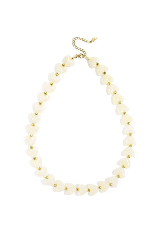 Bijoutheek Collier Hart Kralen