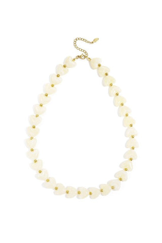 Kopen off-white Bijoutheek Collier Hart Kralen