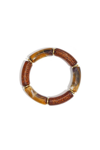 Kaufen donker-bruin Bijoutheek Armband (Sieraad) Retro Statement Grote Kralen