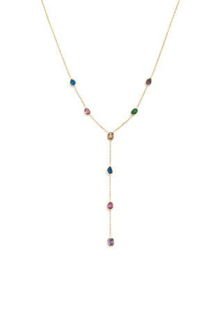 Bijoutheek Collier Y-Vorm Diverse Stenen