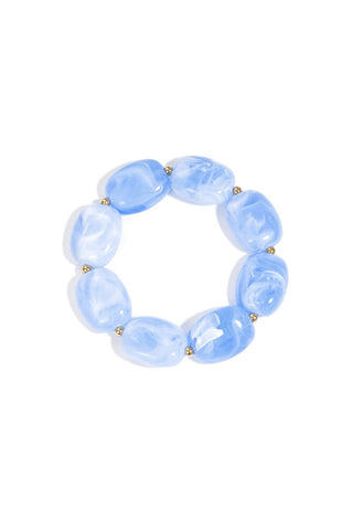 Bijoutheek Armband (Sieraad) Kralen Ovaal Plat