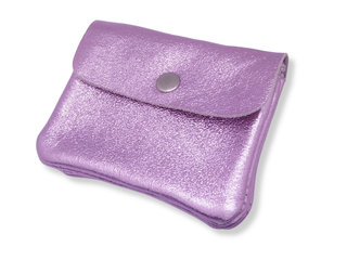 Kopen metallic-lila Bijoutheek Portemonnee Leer Italiaans