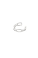 Bijoutheek Earcuff Schakel Ovaal Steentjes
